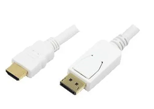 LogiLink 2m, HDMI-DP DisplayPort Biały