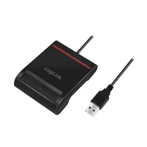LogiLink CR0047 czytnik do kart chipowych Wewnętrzna USB 2.0 Czarny