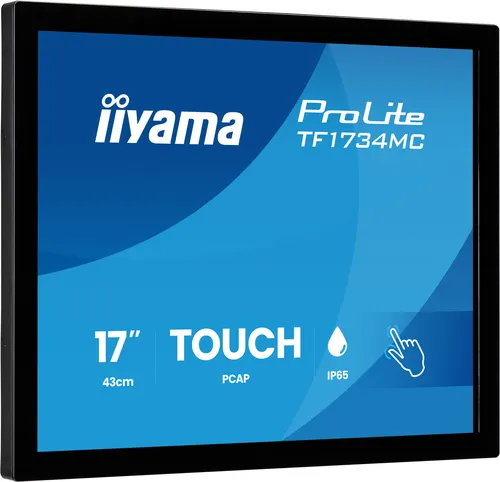 iiyama ProLite TF1734MC-B8X monitor komputerowy 43,2 cm (17") 1280 x 1024 px SXGA LCD Ekran dotykowy Stół Czarny