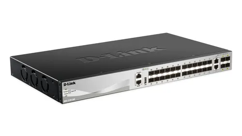 D-Link DGS-3130-30S Zarządzany L3 Czarny, Szary