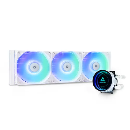 Chieftec CLC-360-RGB-W system chłodzenia komputerów Obudowa komputera Chłodnica cieczy all-in-one 12 cm Biały