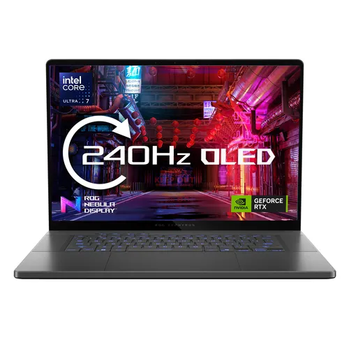 ASUS ROG Zephyrus G16 GU605CM-QR027W Intel Core Ultra 7 255H Laptop 40,6 cm (16") 2.5K 16 GB LPDDR5x-SDRAM 1 TB SSD NVIDIA GeForce RTX 5060 Wi-Fi 7 (802.11be) Windows 11 Home Szary
