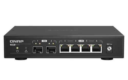 QNAP QSW-2104-2S przełącznik sieciowy Nie zarządzany 2.5G Ethernet Czarny