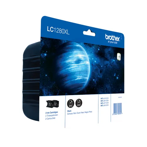 Brother LC1280XLBKBP2 nabój z tuszem 2 szt. Oryginalny Czarny