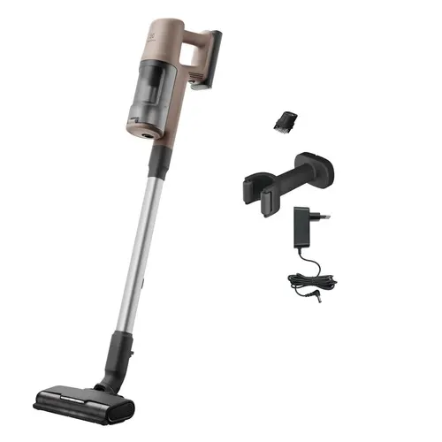 Electrolux EP61CB21WG Odkurzacz stojący 2 w 1 Bateria Suchy Cykloniczny Bez worka 0,6 l 85 W Orzech laskowy 2,5 Ah