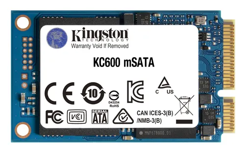 Kingston Technology Dysk SSD KC600 SATA3 mSATA 1024GB