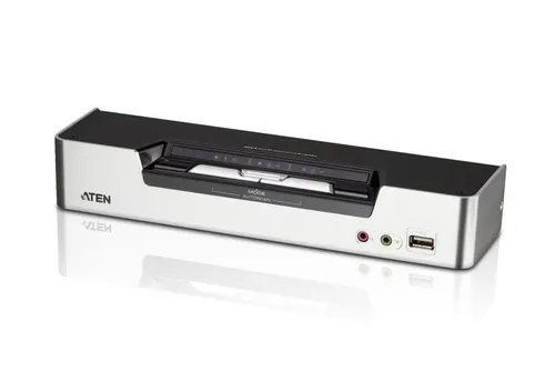 ATEN CS1642A przełącznik KVM Możliwości montowania w stelażu Czarny, Srebrny