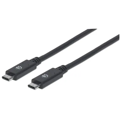 Manhattan 355223 kabel USB USB 3.2 Gen 2 (3.1 Gen 2) 1 m USB C 10 Gbit/s Czarny