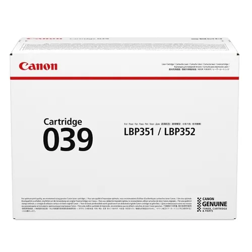 Canon 039 kaseta z tonerem 1 szt. Oryginalny Czarny