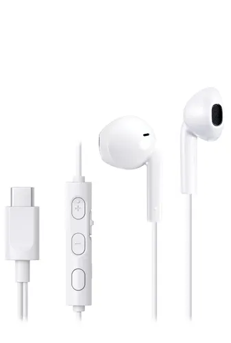 JVC HA-FR17UC Zestaw słuchawkowy Przewodowa Douszny Połączenia/muzyka USB Type-C Biały