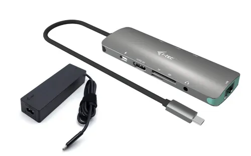 i-tec C31NANOLANPD100 stacja dokująca Przewodowa USB 3.2 Gen 1 (3.1 Gen 1) Type-C Szary