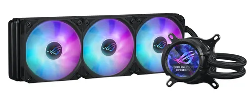 ASUS ROG STRIX LC III 360 ARGB Procesor Chłodnica cieczy all-in-one 12 cm Czarny, 360 mm ARGB z LCD, czarny