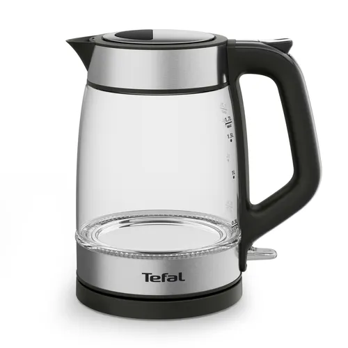 Tefal Glass Kettle KI605830 czajnik elektryczny 1,7 l 2200 W Czarny, Srebrny, Przezroczysty
