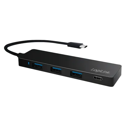 LogiLink UA0311 huby i koncentratory USB 3.2 Gen 1 (3.1 Gen 1) Type-C 5000 Mbit/s Czarny