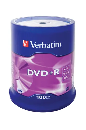 Verbatim DVD+R Matt Silver 4,7 GB 100 szt.