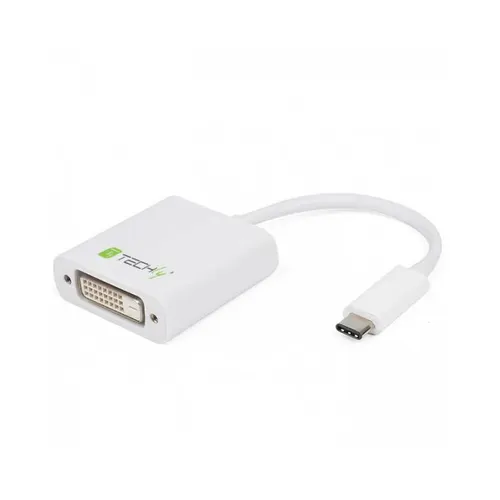 Techly IADAP USB31-DVI zewnętrzna karta graficzna usb Biały