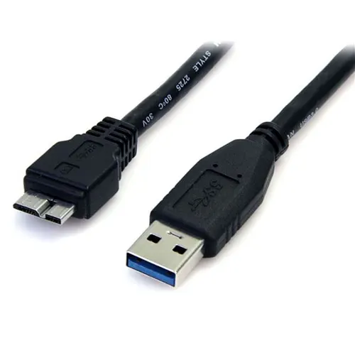 StarTech.com USB3AUB50CMB kabel USB USB 3.2 Gen 1 (3.1 Gen 1) 0,5 m USB A Micro-USB B 5 Gbit/s Czarny