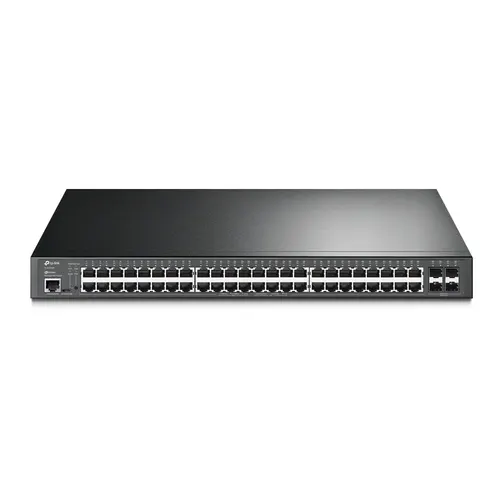 TP-Link JetStream TL-SG3452P przełącznik sieciowy Zarządzany L2/L3 Gigabit Ethernet (10/100/1000) Obsługa PoE 1U Czarny