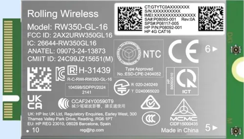 HP 4G LTE-Advanced Pro Cat16 WWAN Wewnętrzny