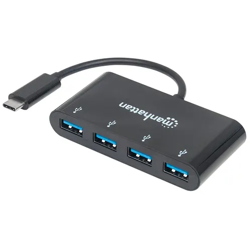 Manhattan 162746 stacja dokująca USB 3.2 Gen 1 (3.1 Gen 1) Type-C Czarny