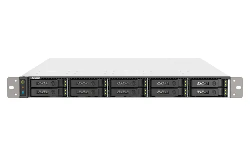 QNAP TS-h1090FU NAS Rack (1U) EPYC 7232P 64 GB DDR4 0 TB QuTS hero Czarny, Szary