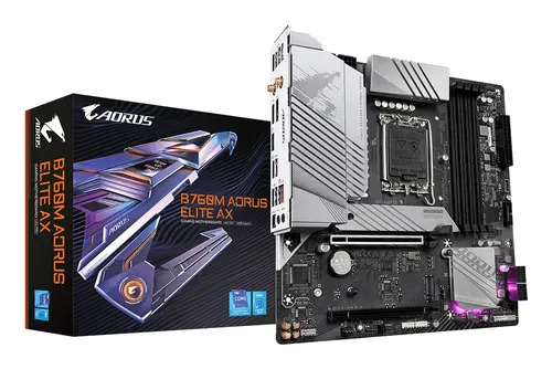 GIGABYTE B760M AORUS ELITE AX płyta główna Intel B760 Express LGA 1700 micro ATX