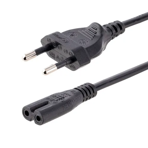 StarTech.com 752E-3M-POWER-LEAD kabel zasilające Czarny CEE7/16 C7 panel
