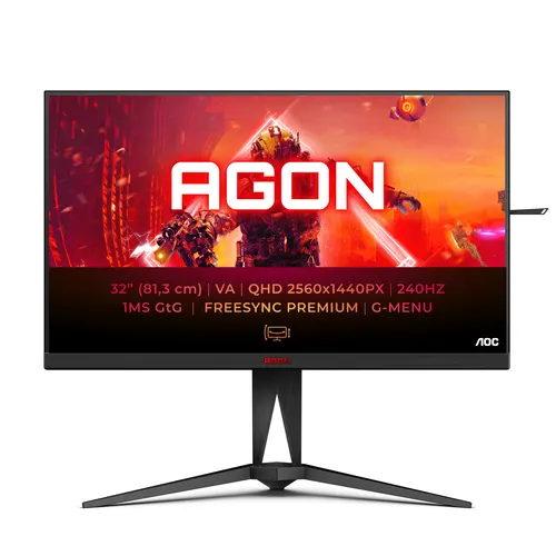 AOC AGON 5 AG325QZN/EU monitor komputerowy 80 cm (31.5") 2560 x 1440 px Quad HD LED Czarny
