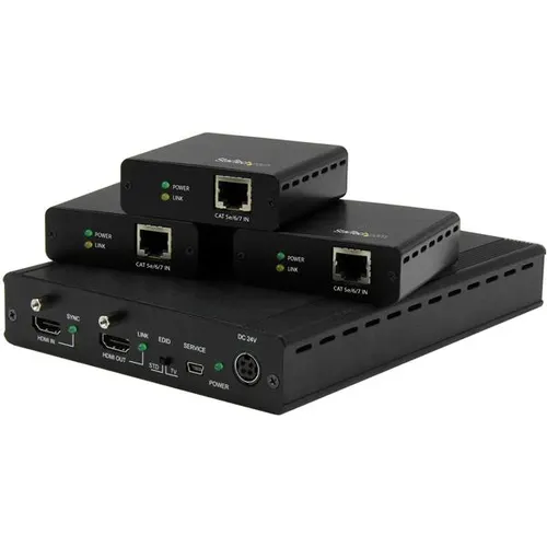 StarTech.com ST124HDBT przedłużacz AV Nadajnik i odbiornik AV