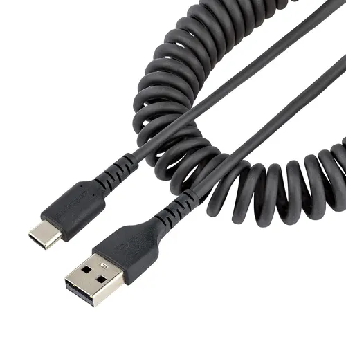 StarTech.com R2ACC-1M-USB-CABLE kabel USB USB 2.0 USB A USB C 0,48 Gbit/s Czarny