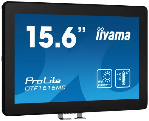 iiyama OTF1616MC-B1 monitor komputerowy 39,6 cm (15.6") 1920 x 1080 px Full HD LCD Ekran dotykowy Czarny