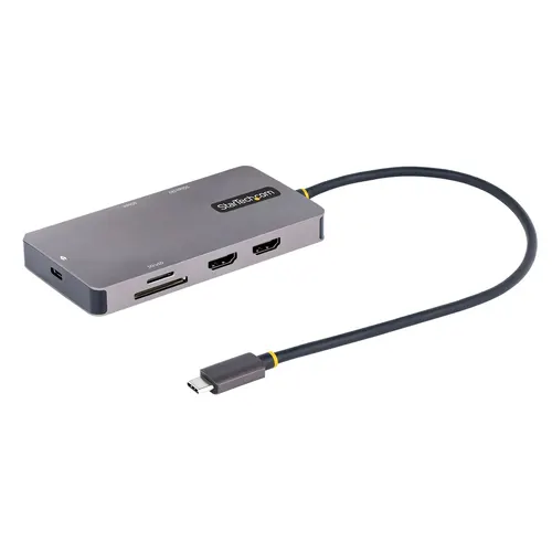 StarTech.com 120B-USBC-MULTIPORT stacja dokująca Przewodowa USB 3.2 Gen 1 (3.1 Gen 1) Type-C Szary