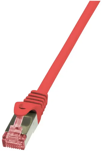 LogiLink Cat.6 S/FTP, 0.5m kabel sieciowy Czerwony 0,5 m Cat6 S/FTP (S-STP)