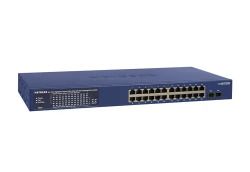 NETGEAR GS724TP Zarządzany L2/L3/L4 Gigabit Ethernet (10/100/1000) Obsługa PoE Niebieski