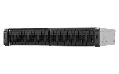 QNAP TS-H3077AFU-R5-32G serwer danych NAS Rack (2U) AMD Ryzen™ 5 32 GB DDR5 0 TB QuTS hero Czarny, Metaliczny