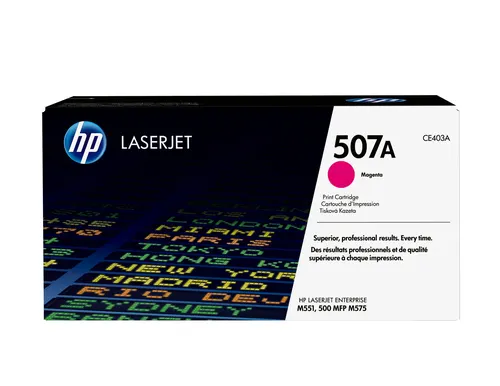 HP 507A oryginalny wkład z purpurowym tonerem LaserJet
