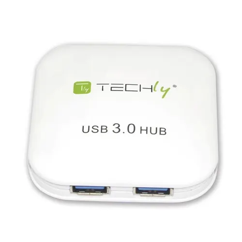 Techly IUSB3-HUB4-WH huby i koncentratory 5000 Mbit/s Biały