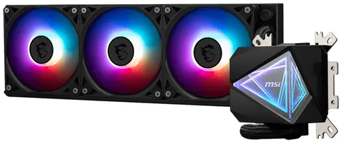 MSI MAG Coreliquid I360 Obudowa komputera Chłodnica cieczy all-in-one 12 cm Czarny 1 szt.
