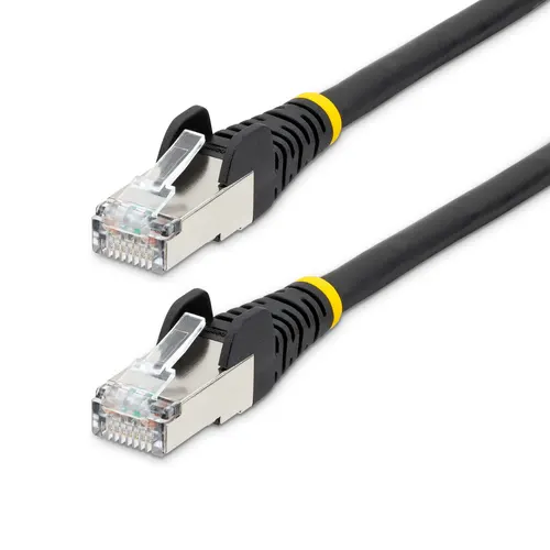 StarTech.com NLBK-2M-CAT6A-PATCH kabel sieciowy Czarny S/FTP (S-STP) Okrągły