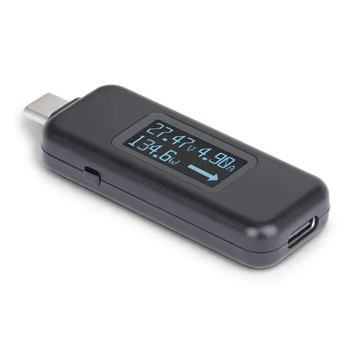 StarTech.com USBC-PWRTESTER tester zasilaczy Czarny
