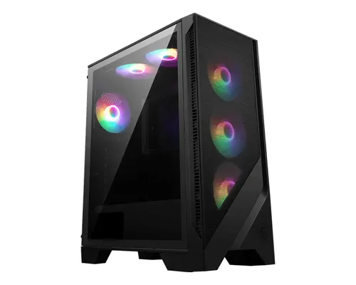 MSI MAG Forge 120A AIRFLOW Midi Tower Czarny, Przezroczysty