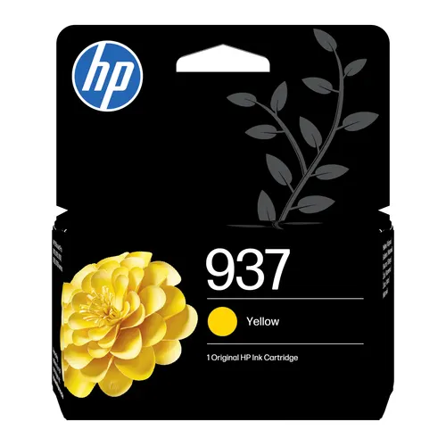 HP Oryginalny wkład z żółtym atramentem 937 (4S6W4NE)