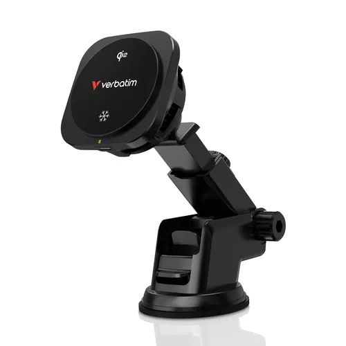 Verbatim Charge 'n' Drive Qi2 Smartfon Czarny USB Bezprzewodowe ładowanie Szybkie ładowanie Automatyczna