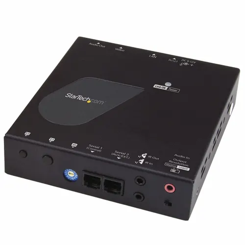 StarTech.com ST12MHDLAN4R przedłużacz AV Amplituner Czarny