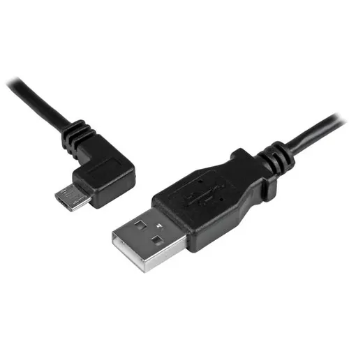 StarTech.com USBAUB50CMLA kabel USB USB 2.0 0,5 m USB A Micro-USB B 0,48 Gbit/s Czarny