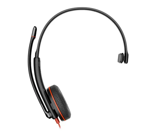 HP Poly Jednouszny zestaw słuchawkowy Poly Blackwire 3210 USB-C + przejściówka USB-C/A
