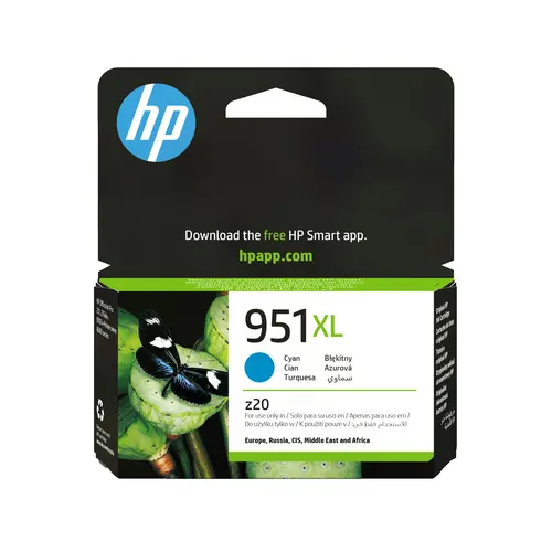 HP 951XL oryginalny wkład atramentowy błękitny XL
