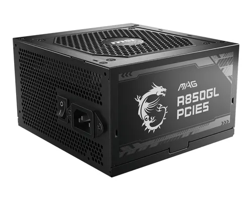 MSI MAG A850GL PCIE5 moduł zasilaczy 850 W 20+4 pin ATX ATX Czarny