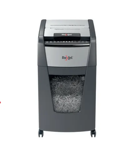 Rexel Optimum Auto+ 300X niszczarka Rozdrabnianie mikro-cięte Czarny, Szary