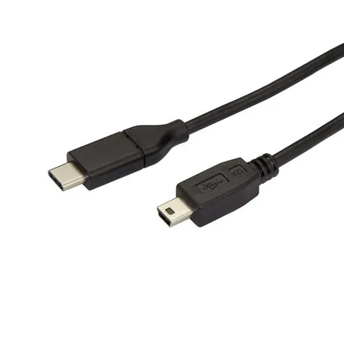 StarTech.com USB2CMB2M kabel USB USB 2.0 2 m USB C Mini-USB B 0,48 Gbit/s Czarny